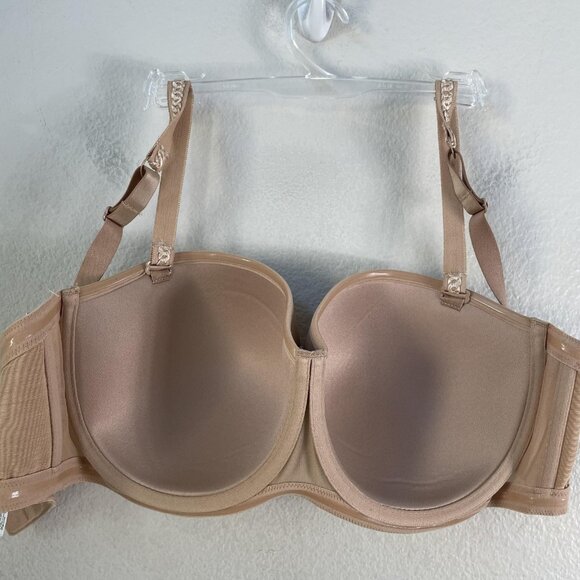 Le Mystere Bra Womens 34DDD/F Natural Soiree Strapless 9756 Convertible Multiway - Picture 9 of 12